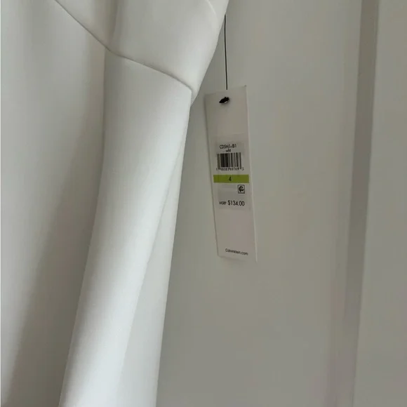 Calvin Klein White Fit & Flare Dress – NWT - Picture 5 of 7